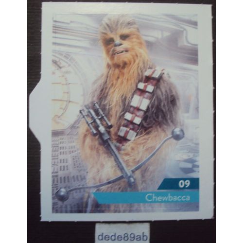 Carte Leclerc Star Wars 2019 Chewbacca Numéro 09