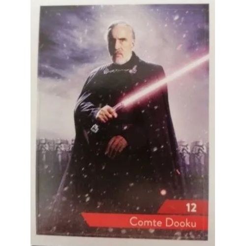 Carte Leclerc Star Wars 2019 Comte Dooku Numéro 12