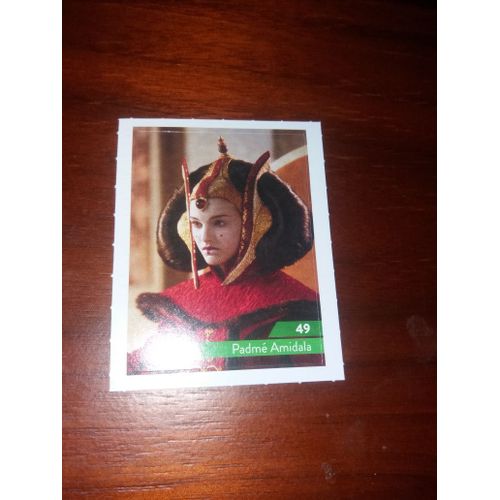 Carte Leclerc Star Wars 2019 Padmé Amidala Numéro 49