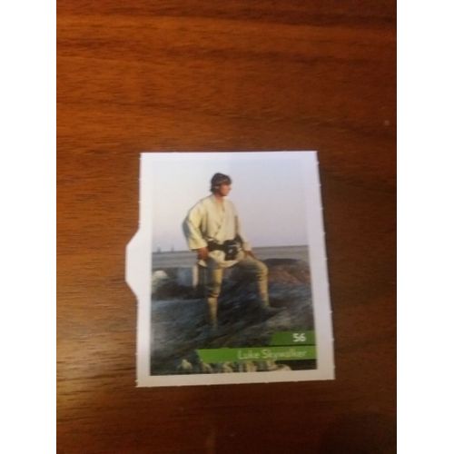 Carte Leclerc Star Wars 2019 Luke Skywalker Numéro 56