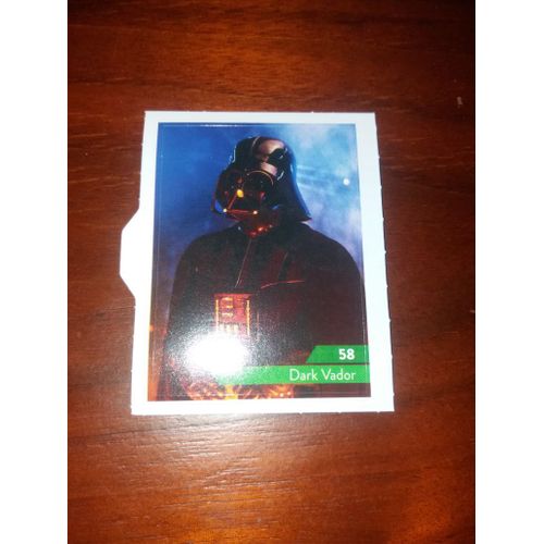 Carte Leclerc Star Wars 2019 Dark Vador Numéro 58