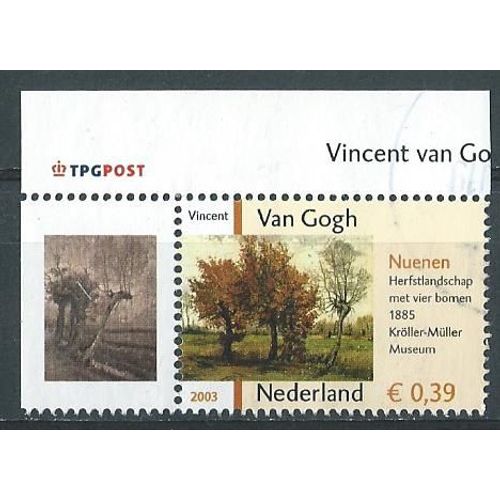 Pays Bas, Van Gogh Peinture De Paysage Nuenen. Oblitéré 2003 N° 1997