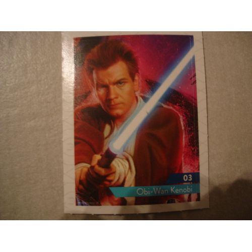 Carte Leclerc Star Wars 2019 Obi-Wan Kenobi Numéro 03