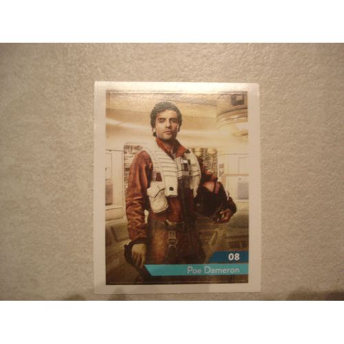 Carte Leclerc Star Wars 2019 Poe Dameronnuméro 08