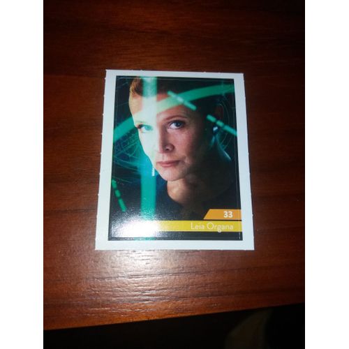 Carte Leclerc Star Wars 2019 Leia Organa Numéro 33