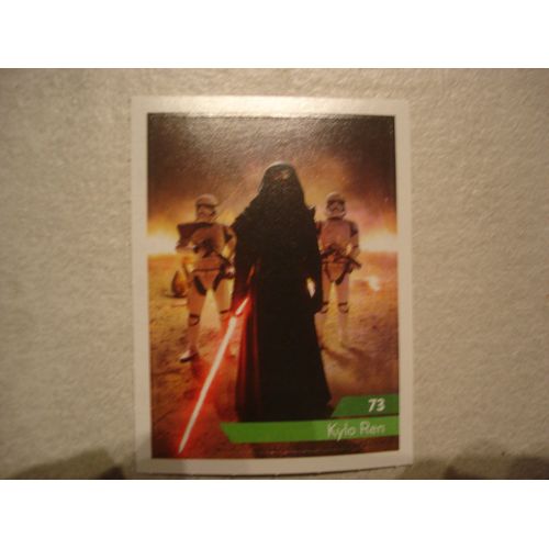 Carte Leclerc Star Wars 2019 Kylo Ren Numéro 73
