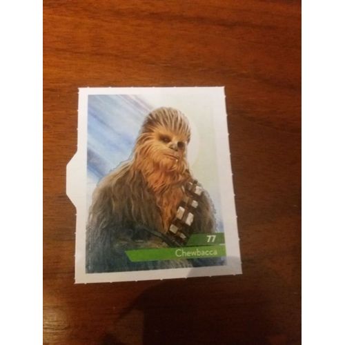 Carte Leclerc Star Wars 2019 Chewbacca Numéro 77
