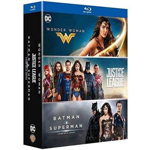 Dc Universe - Coffret 3 Films : Wonder Woman + Justice League + Batman V Superman : L'aube De La Justice