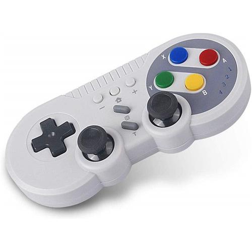 Manette Sans Fil Compatible Avec Windows, Mac Os, Android Et Nintendo Switch-Gris