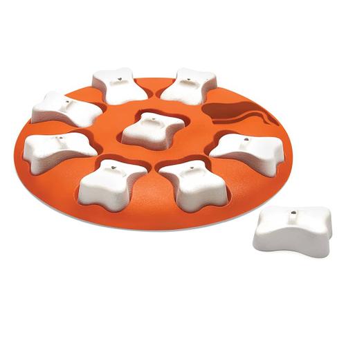 Outward Hound Jeu Pour Chiens Nina Ottosson Dog Smart Orange Et Blanc