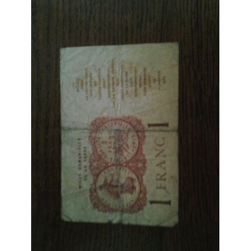 Billet 1franc Mines Domaniales De La Sarre