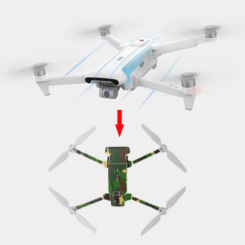 Autocollants En Pvc Amovibles, Protecteur De Couverture De Peau De Décalque De Étanche Et Anti-Rayures, Pour Drone De Xiaomi Fimi X8 Se (Vert Armée)