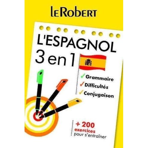 L'espagnol 3 En 1 - Grammaire, Difficultés, Conjugaison