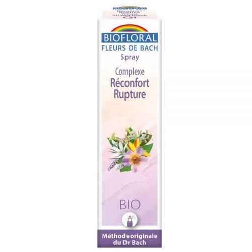 Réconfort Rupture C21 - Spray Complexe Bio Aux Fleurs De Bach 20 Ml - Biofloral 