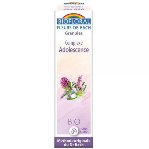 Adolescence C20 - Spray Complexe Bio Aux Fleurs De Bach 20 Ml - Biofloral 