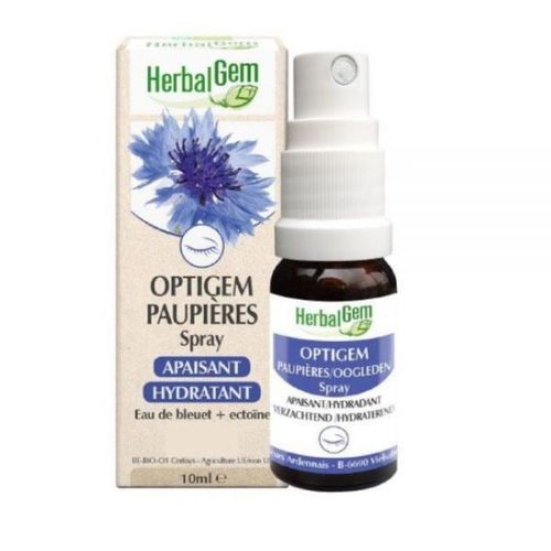 Optigem Paupières Spray Au Bleuet - Yeux Secs Ou Fatigués 10 Ml - Herbalgem 