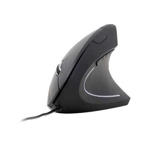 Gembird MUS-ERGO-01 - Souris verticale - ergonomique - optique - 6 boutons - filaire - USB - noir