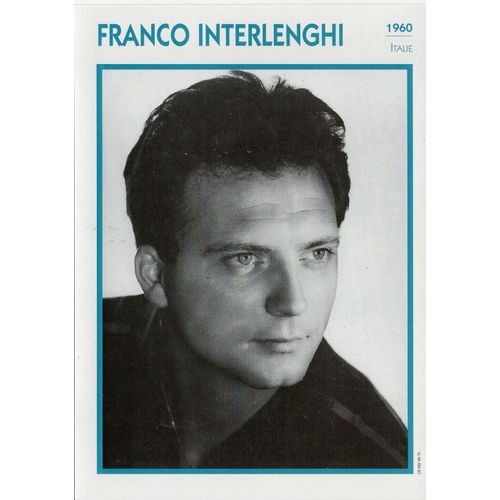 Fiche Portrait De Star Franco Interlenghi