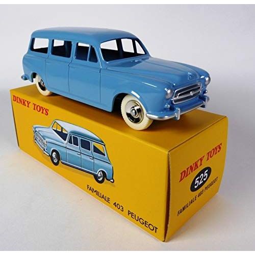 Dinky Toys 525 - Peugeot 403 Familiale, 1:43 Bleu Clair-Atlas
