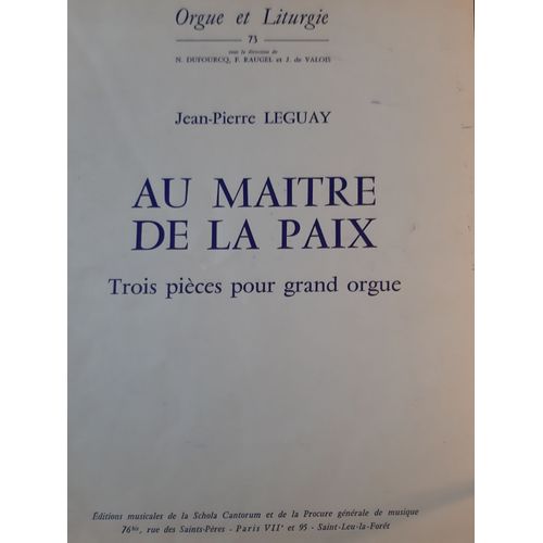 Au Maître De La Paix