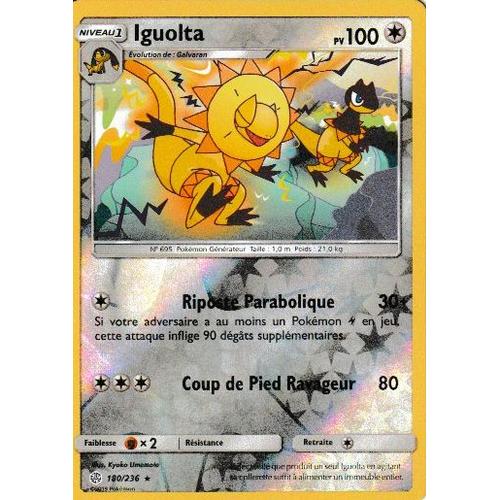 Carte Pokemon - Eclipse Cosmique - Iguolta 180/236 - Vf