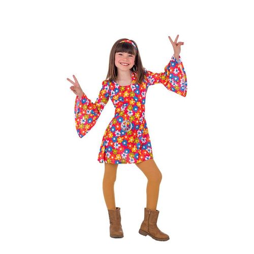 Déguisement Hippie Des Années 70 Avec Des Fleurs Pour Fille