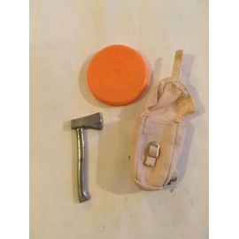 Lot De 3 Accessoires Divers Big Jim Dont Hache En Métal