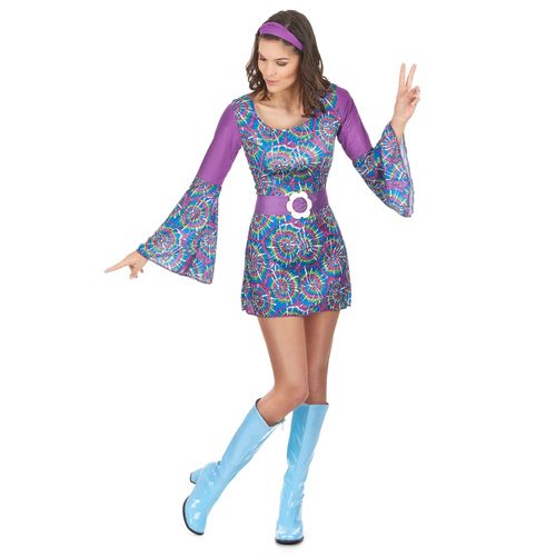Déguisement Hippie Psychedelique Femme - Taille: M