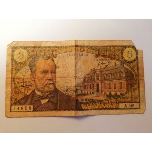 Billet De 5 Francs Pasteur 1969
