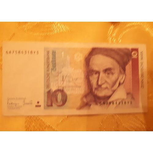 Billet 10 Mark Allemagne