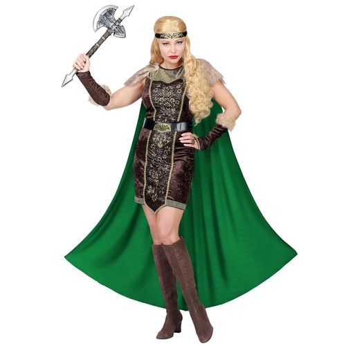 D?Guisement Viking Fourrure Avec Cape Femme Small