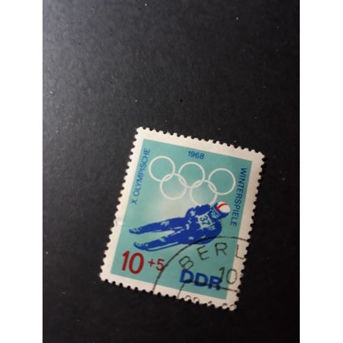Jeux Olympiques 1968 Timbre Ddr Rda Allemagne Tp11