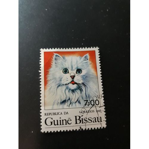Timbre Chat Cat Guinée Bissau Tp11