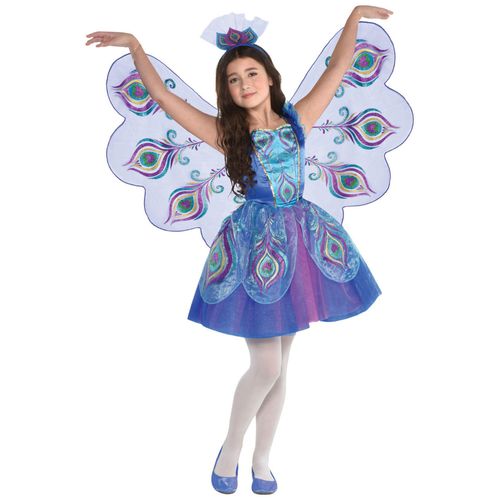 Déguisement Paon Ravissant Fille - Taille: 3-4 Ans (94-104 Cm)