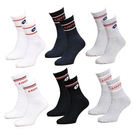 Chaussettes Homme Lotto Tennis Pack De 6 Paires Assorties