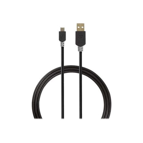 Nedis - Câble USB - USB (M) pour Micro-USB de type B (M) - USB 2.0 - 1 m - moulé, rond - anthracite