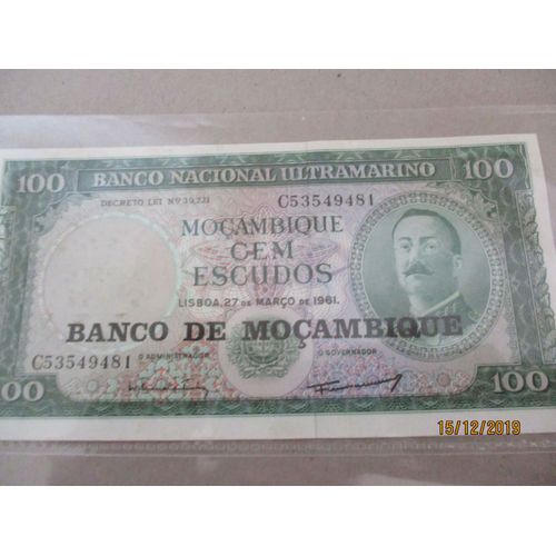 Billet 100 Escudos Mozambique 1961