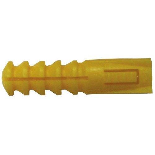 Cheville polyéthylène sans colllerette jaune - diam 7 mm - 200 pièces RAM