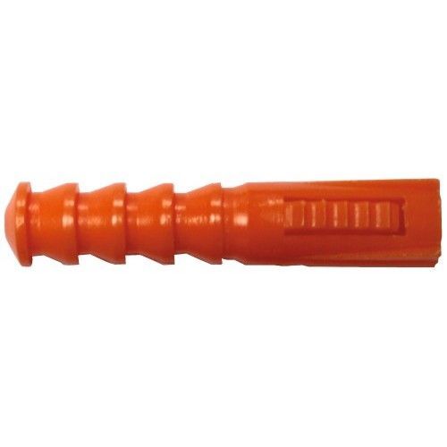 Cheville polyéthylène sans colllerette orange - diam 14 mm - 20 pièces RAM