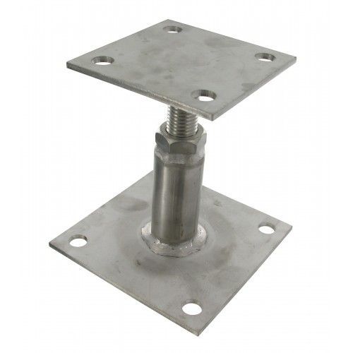 Pied de poteau sur platine - réglable 100 à 130 mm - inox 316 - PPRIX SIMPSON Strong-Tie