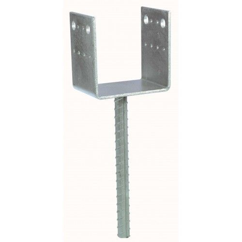 Pied de poteau en U à sceller - largeur 80 mm - PPD80/70G SIMPSON Strong-Tie