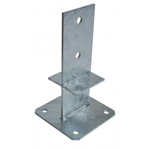 Pied de poteau en âme avec platine - hauteur 230 mm - galva - PPS230 SIMPSON Strong-Tie