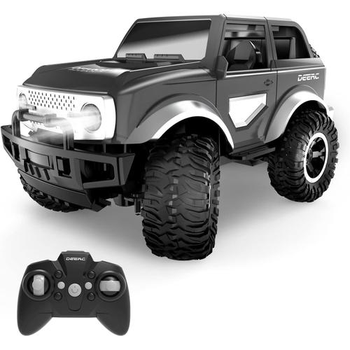 Voiture Télécommandée Enfant 1:18 Suv Avec Phares Led 2.4ghz 160 Minutes Jeu Tout-Terrain Monstertrucks Off-Road Crawler Cadeaux Pour Garçons Filles Enfants¿