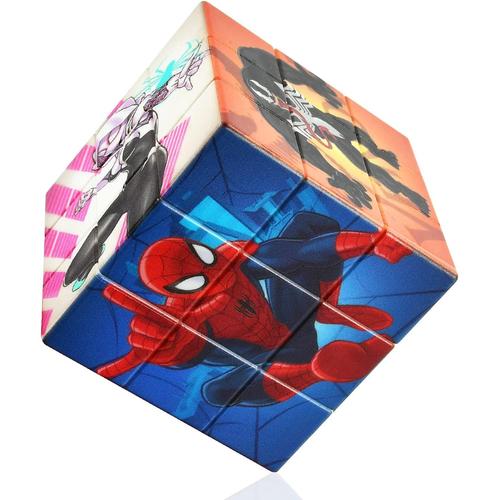 Cube Magique, Speed Cube, Cube De Vitesse, Cube Puzzle Enfant, Spider-Man Jouet Speed Puzzle, Mini Cubes Magiques Cadeaux De Fête De Anniversaire, Jouets Éducatifs Pour Enfants À Partir De 2 Ans