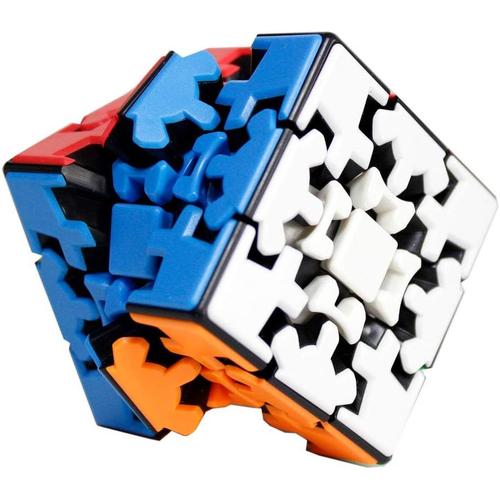 Funnygoo Yumo Gear Cube 3x3 Puzzle Cube 3d Puzzle 3x3x3 Cube Lisse Puzzle Lisse Cube Twist Puzzle Cube Multi Couleur