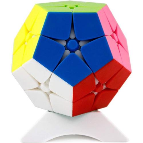 Funnygoo Mo Fang Ge 12 Surface 2x2x12 Megaminx 2x2 Dodécaèdre Cube Puzzle Mofangge Puzzle Cube Surface Givrée Multicolore Avec Porte-Cube