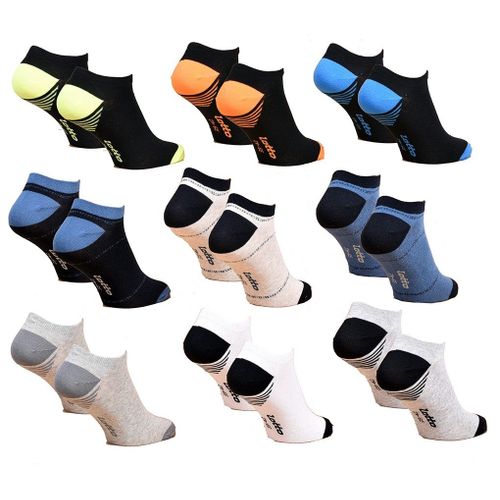 Chaussettes Homme Lotto Sneaker Pack De 9 Paires Fantaisies Surprise