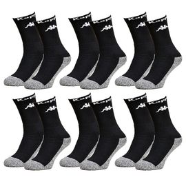 Chaussettes Homme Kappa Modèle Tennis -Assortiment Modèles Photos Selon Arrivages- Pack De 6 Paires Tennis Noires