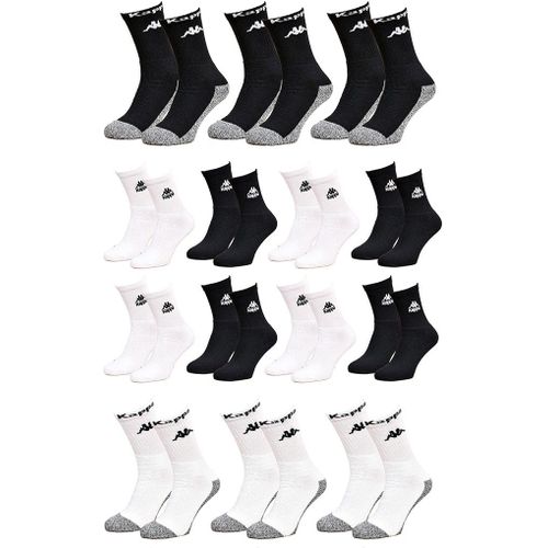 Chaussettes Homme Kappa Modèle Tennis -Assortiment Modèles Photos Selon Arrivages- Pack De 12 Paires Surprise