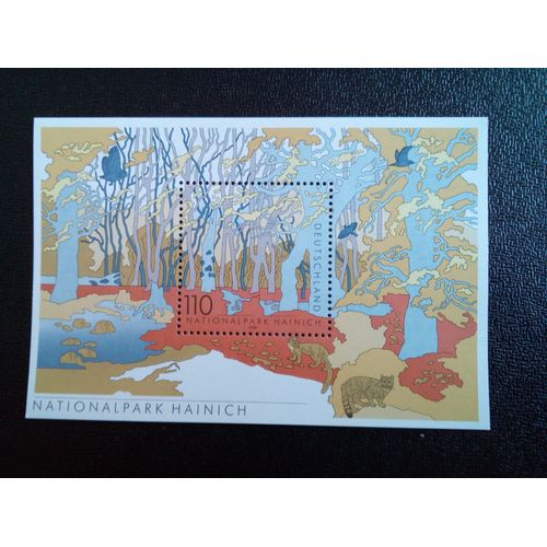 Timbre Allemagne Yt Bf 51 Parcs Nationaux Et Naturels Allemands - Parc National Hainich 2000 ( 091212 1)